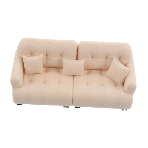 Supvox Maßstab Plüsch Mini Couch Modern Miniatur Wohnzimmer Möbel Kleine Möbel für Puppenhaus Dekor Kreatives von Supvox