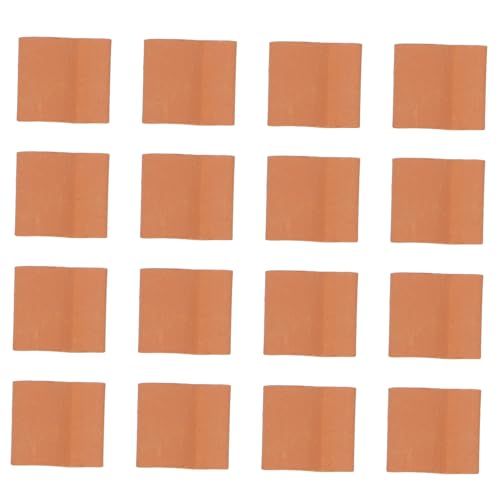 Supvox Maßstab Rote Backsteine für Sandtisch DIY Gartenlandschaft Modellbau Zubehör Realistische Kinderfreundliche Miniatur Wandsteine für Dekorative Mini Gärten von Supvox