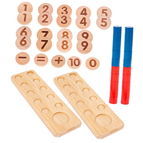 Supvox Mathematik Lernspielzeug für Holzspielzeug Mathematikfähigkeiten von Jahren für Spielerisches Lernen und Hand Augen Koordination von Supvox