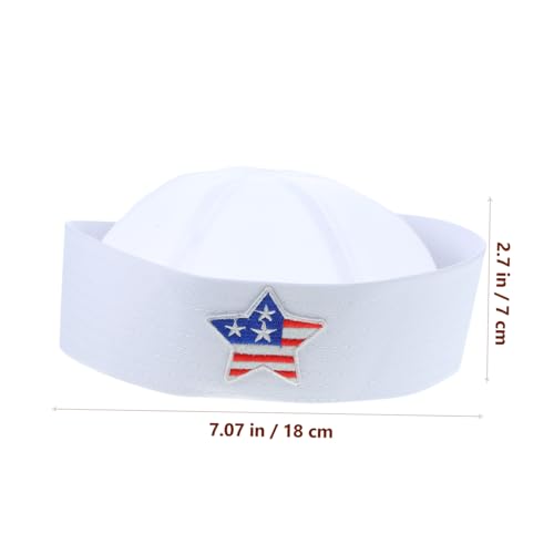 Supvox Matrosenhut Weiß Unisex Leicht Atmungsaktiv Komfortabel Cosplay Kapitänsmütze Für Kostüm und Themenpartys Bühnenauftritte Supvox Matrosenhut Weiß Unisex Leicht Atmungsaktiv Komfortabel Cosplay Kapitänsmütze Für Kostüm und Themenpartys Bühnenauftritte von Supvox