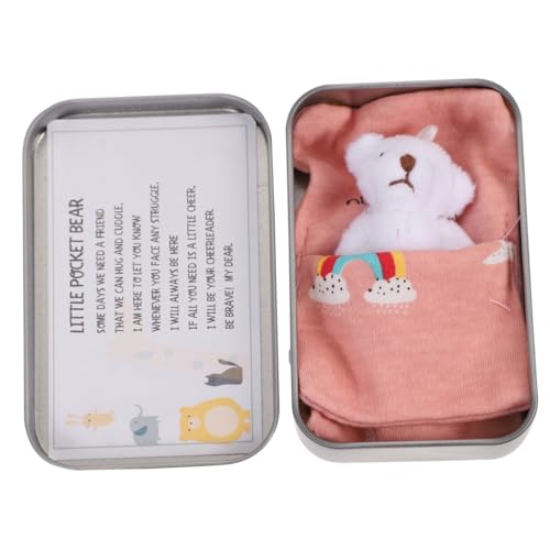 Supvox Mini Bär in Metallbox Kleines Plüschspielzeug Weicher Stoffbär Dekorativer Miniaturbär für Kinderzimmer Perfektes für Mädchen Leicht und Langlebig Supvox Mini Bär in Metallbox Kleines Plüschspielzeug Weicher Stoffbär Dekorativer Miniaturbär für Kinderzimmer Perfektes für Mädchen Leicht und Langlebig von Supvox