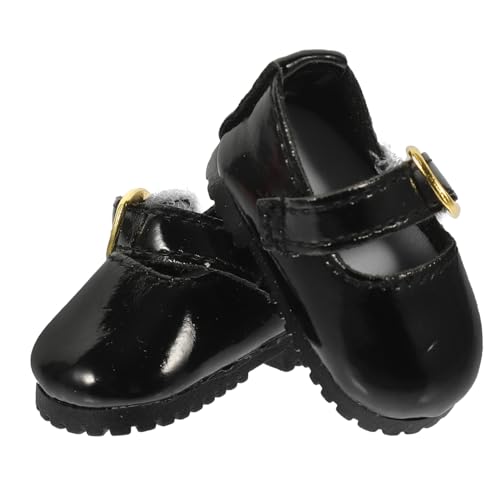 Supvox Mini Bjd Puppenschuhe aus PU Leder Schwarze Puppen Kleid Schuhe Passend für Baumwollpuppen Puppenzubehör für Mädchen Modische Puppen Kleiderschuhe Supvox Mini Bjd Puppenschuhe aus PU Leder Schwarze Puppen Kleid Schuhe Passend für Baumwollpuppen Puppenzubehör für Mädchen Modische Puppen Kleiderschuhe von Supvox