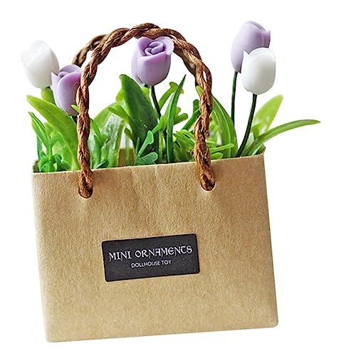 Supvox Mini Blume Kleine Blume Gefälschte Harz Puppe von Supvox