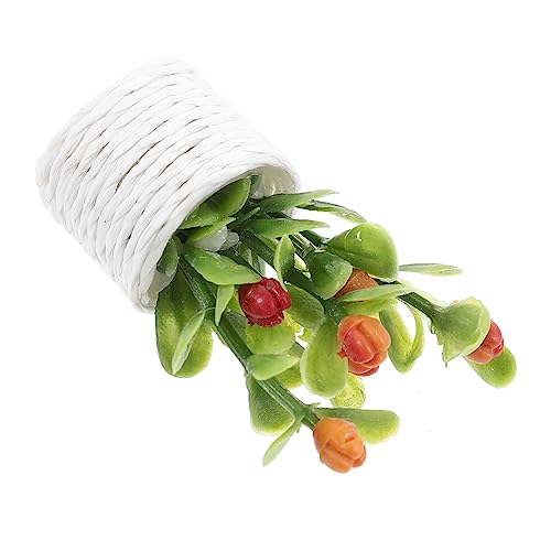 Supvox Mini-Hausdekoration kunstpflanze kunstplflanze Micro Landschaft Dekoration puppenhauszubehör Easy putz drinnen Puppenhaus-Requisite Gartenlandschaftsgestaltung Ornament Plastik von Supvox