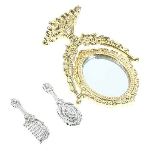 Supvox Mini Makeup Spiegel mit Kleinen Kämmen Handgefertigtes Puppenzubehör für Kreatives und Dekorative Miniaturwelten Supvox Mini Makeup Spiegel mit Kleinen Kämmen Handgefertigtes Puppenzubehör für Kreatives und Dekorative Miniaturwelten von Supvox