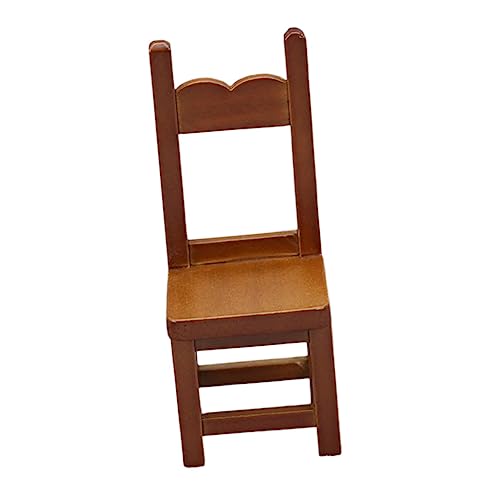 Supvox Mini-Möbelstuhl puppenhausmöbel mini Sessel ' Room Decorations Dollhouse Furniture Miniature Furniture Mini- Miniaturmöbel Mini Möbel Mini-Möbelmodell hölzern von Supvox