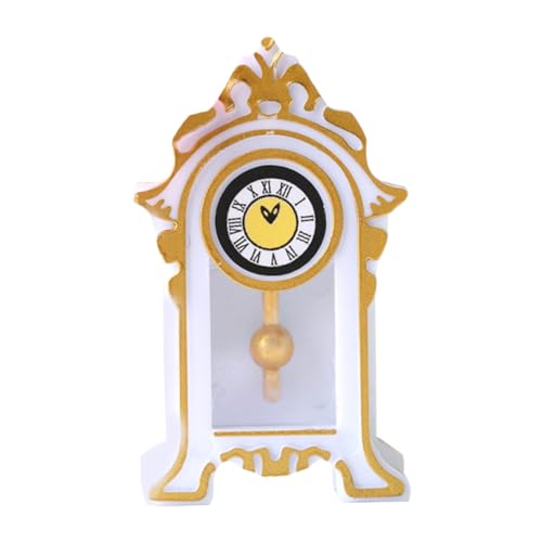 Supvox Mini Pendeluhr Für Puppenhaus Vintage Simulationspendeluhr Als Puppenhauszubehör Klassischer Stil Kleines Möbelstück Dekoration Für Wohnungen von Supvox