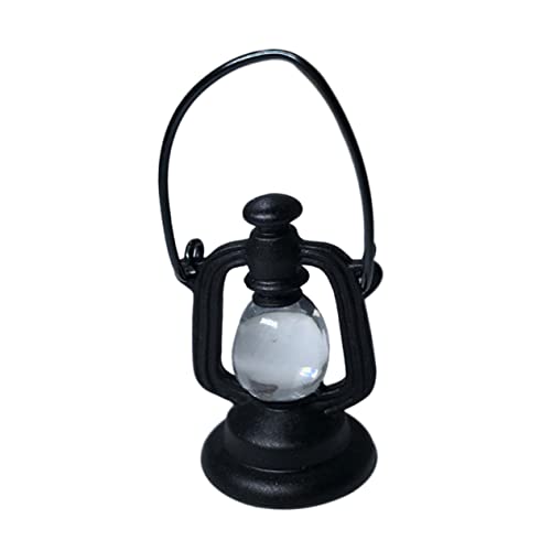 Supvox Mini-Petroleumlampe für kinderspielzeug Puppenhaus Kerosinlampen Retro-Miniatur-Kerosinlampe Mini-Puppenmöbellampe Petroleumlichter für Puppenhäuser Legierung von Supvox