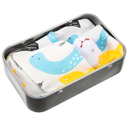 Supvox Mini Plüschbär in Blechdose Kleines Stofftier Für Vielseitig Für Zuhause Und Büro Leicht Und Tragbar Perfektes von Supvox