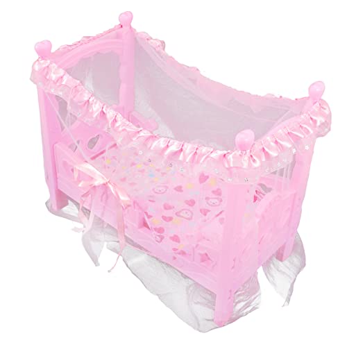 Supvox Mini Puppenbett für Mädchen Rosa Prinzessinnen Möbel für Puppenhaus für Kreatives und Kinderzimmer Dekoration Robustes und Puppenmöbel Supvox Mini Puppenbett für Mädchen Rosa Prinzessinnen Möbel für Puppenhaus für Kreatives und Kinderzimmer Dekoration Robustes und Puppenmöbel von Supvox
