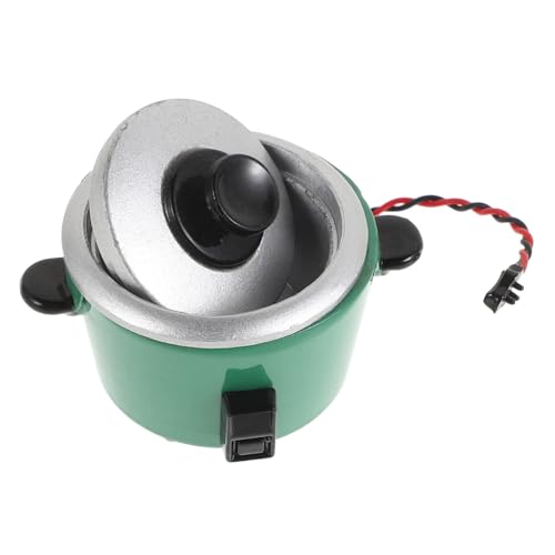 Supvox Mini Reiskocher Mini Puppenhauszubehör Miniaturzubehör Simulations Reiskocher Puppenhaus Küchenzubehör Küchenspielzeug Puppenhaus Miniaturen Spielzeugküche Grüne Legierung von Supvox