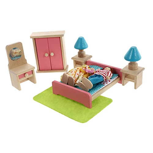 Supvox Mini Schlafzimmer Spielset Umweltfreundliches Puppenhaus Möbel Bewegliche Miniatur Schlafzimmermöbel Kognitives Rollenspiel für Mädchen und Jungen Kreatives Lernspielzeug Supvox Mini Schlafzimmer Spielset Umweltfreundliches Puppenhaus Möbel Bewegliche Miniatur Schlafzimmermöbel Kognitives Rollenspiel für Mädchen und Jungen Kreatives Lernspielzeug von Supvox