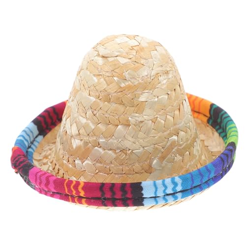 Supvox Mini Strohhut für Dekoration Kleines Accessoire für Weinflaschen Haustiere und Puppen Vielseitiger Niedlicher Mexikanischer Stil Party Wohnraumdekoration Supvox Mini Strohhut für Dekoration Kleines Accessoire für Weinflaschen Haustiere und Puppen Vielseitiger Niedlicher Mexikanischer Stil Party Wohnraumdekoration von Supvox