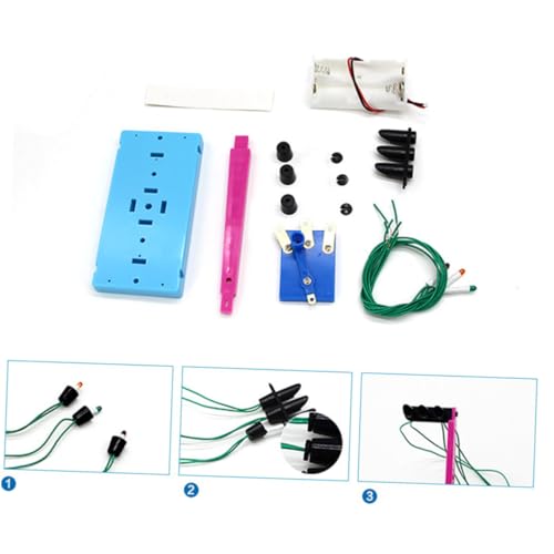 Supvox Mini Verkehrsampel Modell zum Basteln für Wissenschaftliches Experimentierspielzeug ohne Batterie Pädagogisches DIY Verkehrszeichen Modell Kreatives Lernspielzeug Zufällige Farbe von Supvox