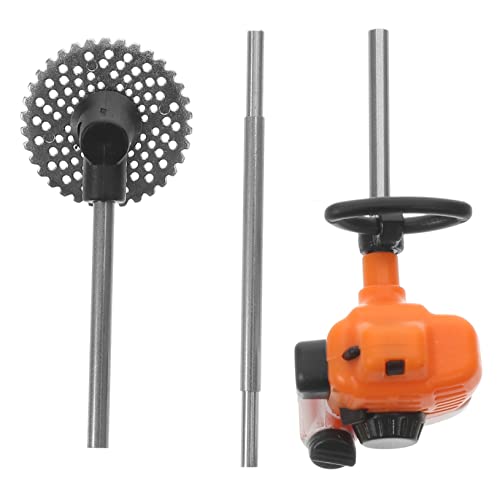 Supvox Mini-rasenmäher -rasenmäher Miniaturen Gras Rasenmäher Winzig Klein Modell Mini-mäher Miniatur-mäher Puppenhaus-Miniatur-rasenmäher-Modell Orange PVC von Supvox