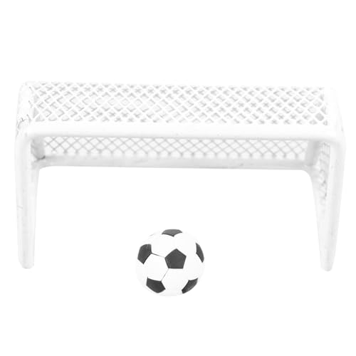 Supvox Miniatur Fußballtor Spielset mit Mini Fußball Leichtes Tragbares Dollhouse Fußballtor für Puppenhaus Kompakt Robust für Miniaturdekorationen im Kinderzimmer Supvox Miniatur Fußballtor Spielset mit Mini Fußball Leichtes Tragbares Dollhouse Fußballtor für Puppenhaus Kompakt Robust für Miniaturdekorationen im Kinderzimmer von Supvox