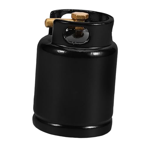 Supvox Miniatur Gaszylinder Modell für Puppenhausküche Realistische Dekoration Schwarz Zubehör für Miniaturliebhaber und Sammler für Mini Haus Szene von Supvox
