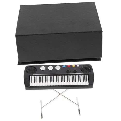 Supvox Miniatur Holz Elektronisches Orgel Modell mit Schwarzer Box Puppenhaus Dekoration Realistisches Musikinstrument Ornament für Mini Musikalisches Zimmer Supvox Miniatur Holz Elektronisches Orgel Modell mit Schwarzer Box Puppenhaus Dekoration Realistisches Musikinstrument Ornament für Mini Musikalisches Zimmer von Supvox