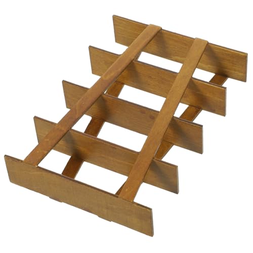 Supvox Miniatur Holz MöBel Modell - Handgefertigtes Aufbewahrungsregal Im MaßStab 1/12 FüR Puppenhausdekoration Bezauberndes Design in Hellbraun Perfekt FüR Tischdeko Und Ordnung von Supvox