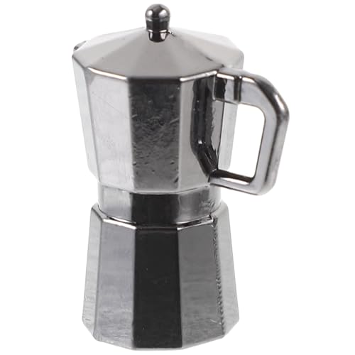 Supvox Miniatur Kaffeekanne Klein Puppenhaus Zubehör Realistische Kaffeemaschine für Mini Küche Puppenszene Deko Schwarz Supvox Miniatur Kaffeekanne Klein Puppenhaus Zubehör Realistische Kaffeemaschine für Mini Küche Puppenszene Deko Schwarz von Supvox