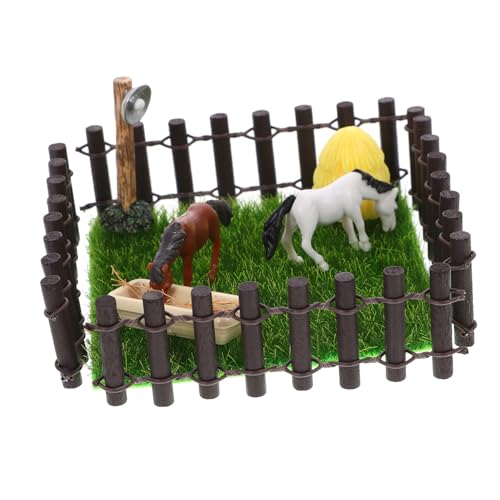 Supvox Miniatur Modell Realistisches Pferdehof Stabiles Miniatur Stallgebäude für Puppenhaus Dekoration Kleine Landschaftsfigur für Mini Garten Langlebig und Formbeständig Supvox Miniatur Modell Realistisches Pferdehof Stabiles Miniatur Stallgebäude für Puppenhaus Dekoration Kleine Landschaftsfigur für Mini Garten Langlebig und Formbeständig von Supvox