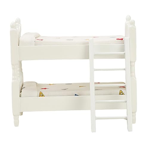 Supvox Miniatur Puppenhaus Doppelbett Modell Holzschlafplatz für Puppen mit Einfachem Design für Puppenhäuser Charmantes Zubehör Supvox Miniatur Puppenhaus Doppelbett Modell Holzschlafplatz für Puppen mit Einfachem Design für Puppenhäuser Charmantes Zubehör von Supvox