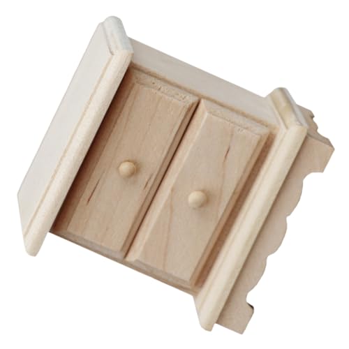 Supvox Miniatur Puppenhaus Möbel Holz Seitenschrank Schlafzimmer Deko Modell Realistisch Kleines Nachttisch Regal DIY Bastelset für Puppenhaus Schlafzimmer Szene Wiederverwendbar und Supvox Miniatur Puppenhaus Möbel Holz Seitenschrank Schlafzimmer Deko Modell Realistisch Kleines Nachttisch Regal DIY Bastelset für Puppenhaus Schlafzimmer Szene Wiederverwendbar und von Supvox
