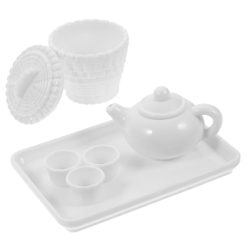 Supvox Miniatur Puppenhaus Teeservice Set Weiß Detailreiches Miniatur und Tasse Realistisches Puppenhaus Zubehör für Dekoratives Bastelset Geeignet für und Rollenspiele Supvox Miniatur Puppenhaus Teeservice Set Weiß Detailreiches Miniatur und Tasse Realistisches Puppenhaus Zubehör für Dekoratives Bastelset Geeignet für und Rollenspiele von Supvox