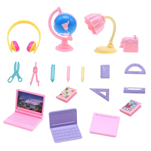 Supvox Miniatur Schulzubehör Set Puppenhaus Mini Schreibwaren Kit Miniatur Computer Zubehör für Puppenhaus Realistische Lernmaterialien Spielzeugkleinigkeiten Supvox Miniatur Schulzubehör Set Puppenhaus Mini Schreibwaren Kit Miniatur Computer Zubehör für Puppenhaus Realistische Lernmaterialien Spielzeugkleinigkeiten von Supvox