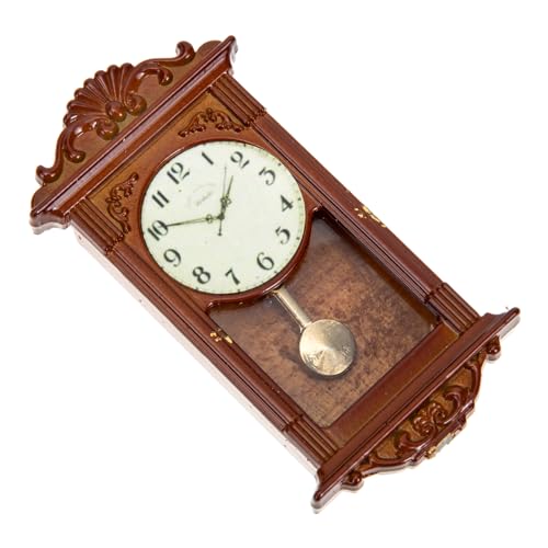 Supvox Miniatur-Vintage-römische Uhr Hängende Uhrenspielzeug Uhr Puppenhaus Puppenmöbel Für Miniaturmöbel Puppenhausmöbel Miniatur Mini-Uhren Metall Brown Supvox Miniatur-Vintage-römische Uhr Hängende Uhrenspielzeug Uhr Puppenhaus Puppenmöbel Für Miniaturmöbel Puppenhausmöbel Miniatur Mini-Uhren Metall Brown von Supvox