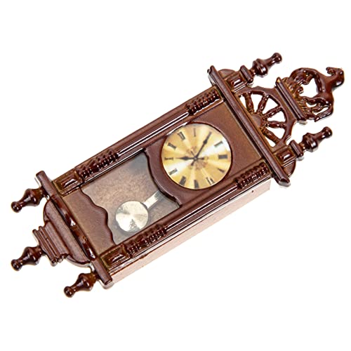 Supvox Miniatur-Vintage-römische Uhr Miniatur-puppenhaus Möbel Puppenhausuhr Puppenhaus Mini-wanduhr Uhr Zubehör Mini-Uhren Metall Brown Supvox Miniatur-Vintage-römische Uhr Miniatur-puppenhaus Möbel Puppenhausuhr Puppenhaus Mini-wanduhr Uhr Zubehör Mini-Uhren Metall Brown von Supvox