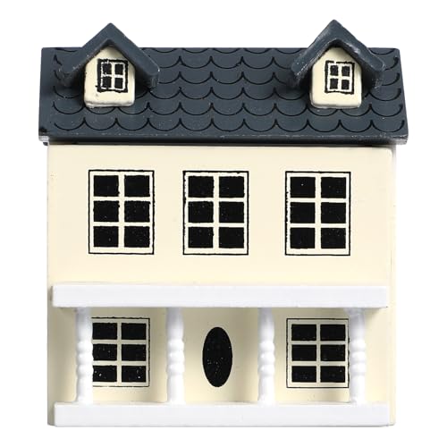 Supvox Miniatur-holzhausmodell: Cottage-puppenhaus-Ornament für Die Schreibtischdekoration – Kleines Cottage für Miniaturliebhaber, 2,79 X 2,55 X 2,08 Zoll von Supvox