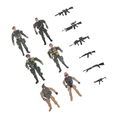 Supvox Miniature Soldatenmodell Teilig Militärische Miniatur Figuren für Sandtisch und Spiel Detailreiche Kleine Soldatenfiguren für Sammler und Robustes Kunststoffmaterial für Dioramen von Supvox