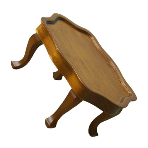 Supvox Miniaturer Kaffeetisch für Puppenhaus Stilvolles Multifunktionales Möbelstück mit Elegantem Design für Kleine Räume und Verschiedene Dekorationsstile von Supvox