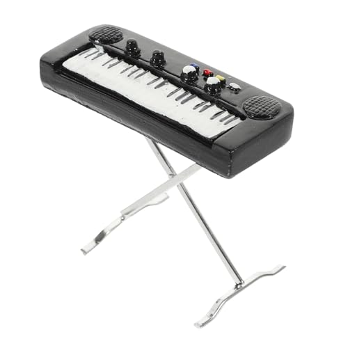 Supvox Miniatures stylingbã¼rsten Simulation elektronische Orgel Mikroszenendekoration Miniaturmusikinstrument Miniaturmodell Einer elektronischen Orgel Miniaturinstrument Legierung von Supvox