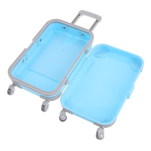 Supvox Miniaturkoffer für Puppenhaus Eleganter Blauer Trolley für Puppen Hochwertiges Zubehör für Kreative Spielwelten zur Dekoration für Rollenspiele Supvox Miniaturkoffer für Puppenhaus Eleganter Blauer Trolley für Puppen Hochwertiges Zubehör für Kreative Spielwelten zur Dekoration für Rollenspiele von Supvox