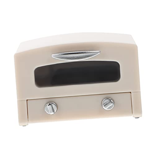 Supvox Miniaturofen Minibackofen Puppenhausmöbel Möbel Spielofen Puppenstubenofen Backofen Für Puppenstubenmöbel Puppenhauszubehör Kunststoff Beige von Supvox