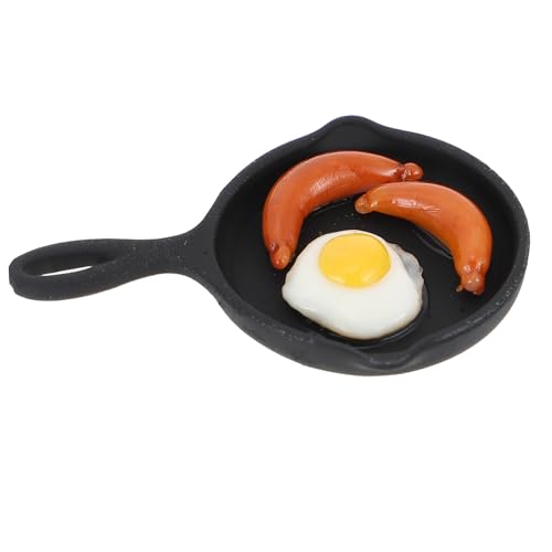 Supvox Miniaturpfanne Bratpfanne Pfannen Braten Kochen Puppenhaus Mini-verzierung Puppenhausmöbel Spielset Für Die Kinderküche Puppenhausmodell Ton Colorful von Supvox