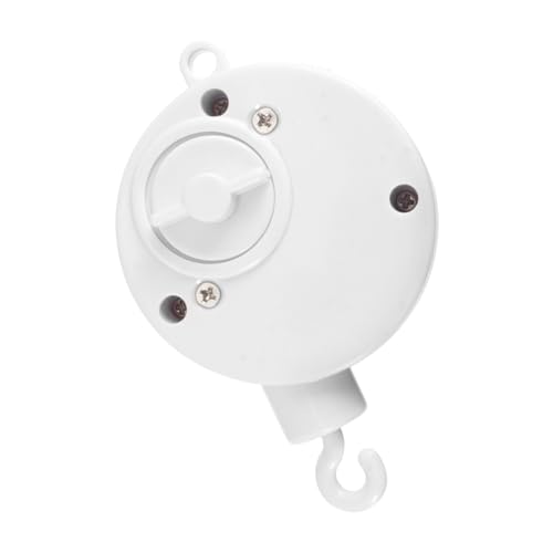Supvox Mobile Musikbox mit Plunger Haken Aufziehbare Spieluhr für Babybett Weiß Bewegliche Kinderwagen Glocke Musikinteresse und Visueller Entwicklung von Supvox