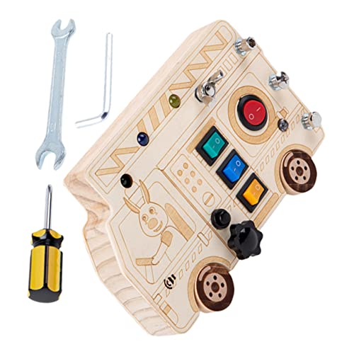 Supvox Montessori Busy Board Holzspielzeug für Kleinkinder Ab Jahr Interaktives Lernspielzeug zur Feinmotorik und Hand Auge Koordination Sicheres Material Pädagogisches Babyspielzeug Supvox Montessori Busy Board Holzspielzeug für Kleinkinder Ab Jahr Interaktives Lernspielzeug zur Feinmotorik und Hand Auge Koordination Sicheres Material Pädagogisches Babyspielzeug von Supvox