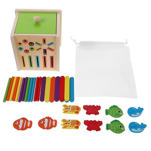 Supvox Montessori Farb Formsortierer aus Holz Geometrisches Lernpuzzle für Kleinkinder Ab Jahren Fördert Feinmotorik Farberkennung und Kognitive Entwicklung Pädagogisches für Jungen und von Supvox