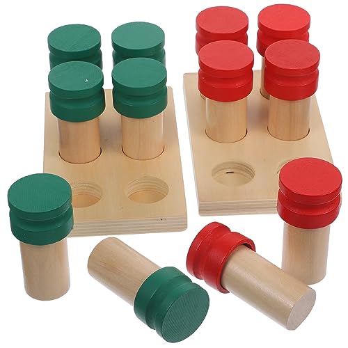 Supvox Montessori Geruchsflasche Spielzeugset Sensorisches Holzspielzeug für Pädagogisches für Vorschule und Zuhause Supvox Montessori Geruchsflasche Spielzeugset Sensorisches Holzspielzeug für Pädagogisches für Vorschule und Zuhause von Supvox