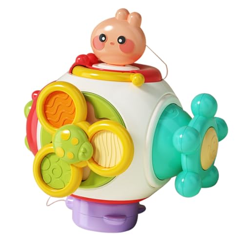 Supvox Montessori Greifball mit Rassel Sensorisches Motorikspielzeug für Neugeborene Monate Schadstofffrei Bunte Farben Fördert Frühe Entwicklung für Kleinkinder Supvox Montessori Greifball mit Rassel Sensorisches Motorikspielzeug für Neugeborene Monate Schadstofffrei Bunte Farben Fördert Frühe Entwicklung für Kleinkinder von Supvox