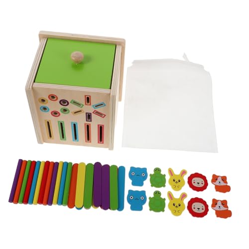 Supvox Montessori Holzformensortierer für Ab Jahren Farb Formerkennung Feinmotorik Hand-Auge-koordination und Kognitiven Entwicklung von Supvox