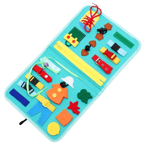 Supvox Montessori Lernspielzeug Busy Board aus Weichem Filz Sensorisches Aktivitätsspielzeug für Kleinkinder Fördert Selbstständigkeit Feinmotorik und Kognitive Fähigkeiten Tragbar für Supvox Montessori Lernspielzeug Busy Board aus Weichem Filz Sensorisches Aktivitätsspielzeug für Kleinkinder Fördert Selbstständigkeit Feinmotorik und Kognitive Fähigkeiten Tragbar für von Supvox