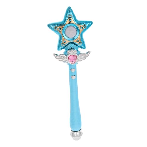 Supvox Musik-zauberstab Party Dekorationen Feenstab Aufleuchten Glühen Prinzessin Leuchtend Prinzessin Gastgeschenke Drinnen Rosa Funkeln Zauberer Zauberstab Plastik Sky-Blue von Supvox