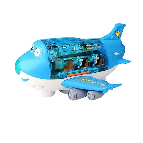 Supvox Musikalisches Flugzeugspielzeug Mit Licht Und Rotation Interaktives Lernspielzeug Für Kleinkinder Motorik Und Fantasie Für Geburtstage von Supvox