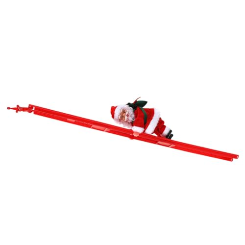Supvox Xmas Santa Claus Musik Climbing Ladder Puppe Lustige Weihnachtsdekoration Für Erwachsene Für Partys Und Cafés Und Beweglich von Supvox