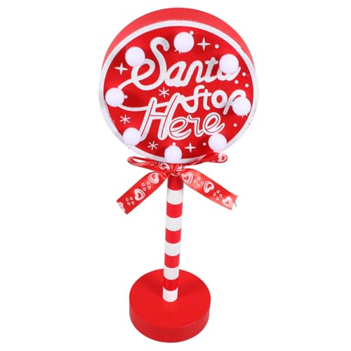 Supvox Neuartige Weihnachtsdekoration Tischlampe Weihnachts LED Nachtlicht Dekorationen Ornamente Für Nachttischlichter Weihnachtslampe Aus Holz Nachttischlampe Festival Zubehör von Supvox
