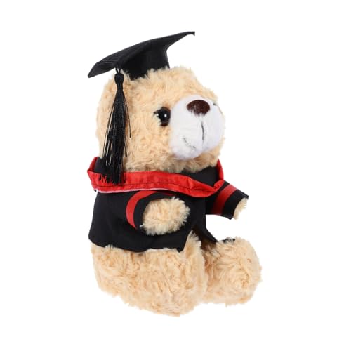 Supvox Niedlicher Doktorbär Plüschtier Cartoon Bär Kuscheltier Abschlussgeschenk für Studenten Dekoration für Tisch Sofa Auto Tolles zum Studienabschluss von Supvox